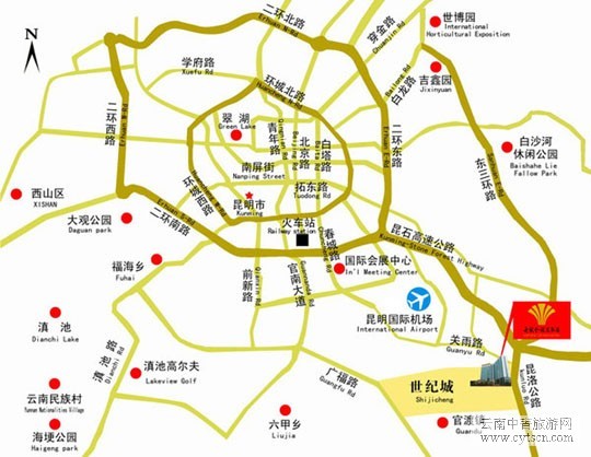 【昆明旅游攻略】昆明旅游地图