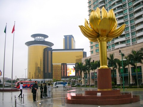 澳门金莲花广场 - 金莲花广场的照片\/澳门\/澳门