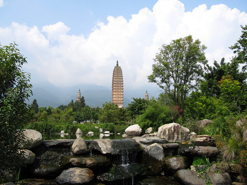 单身旅记 昆明-大理-丽江-崇圣寺   崇圣寺三塔;  昆明大理丽江