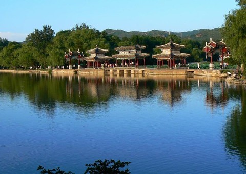 避暑山庄风景区图片