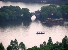 鸟瞰西湖