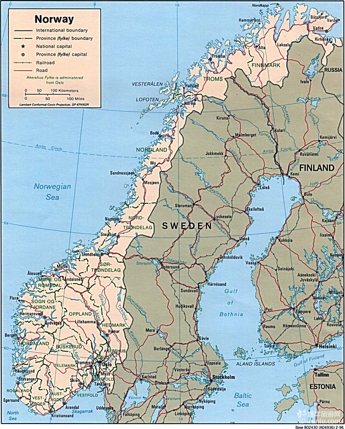 挪威首都地图图片